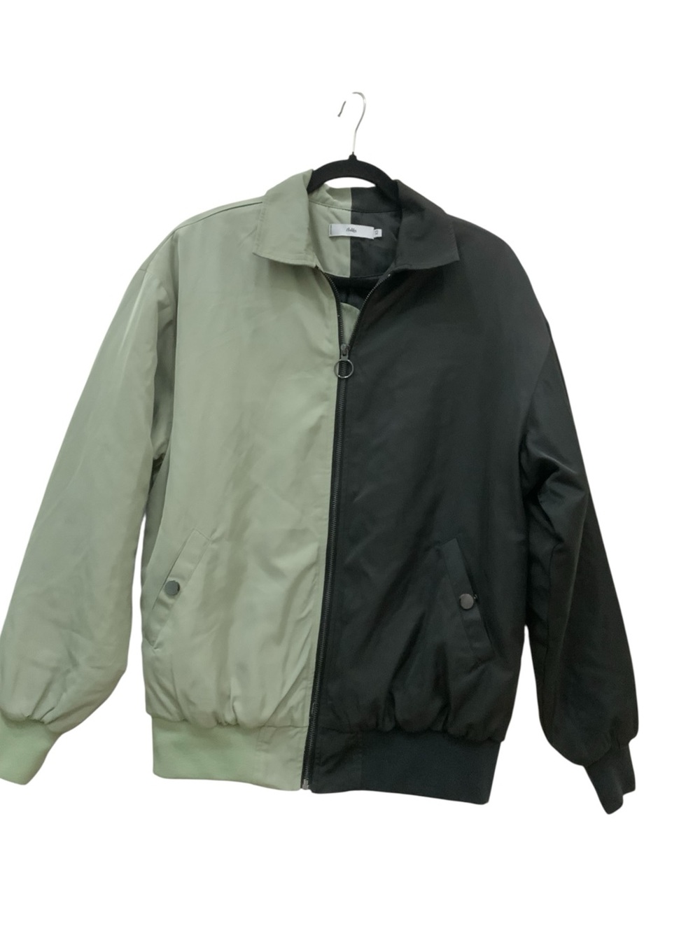 Adika Two-Tone Olive & Black Zip Bomber Jacket - Women’s